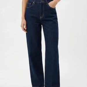 Mynthe - Strækbare denim jeans med brede ben