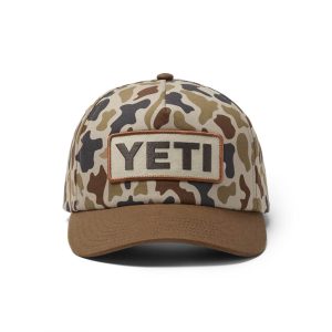 YETI® Wetlands Camo Logo Badge Mid Pro Flat Brim Hat