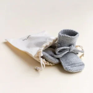 Futter i merino uld fra Hvid Knitware - Grey Melange