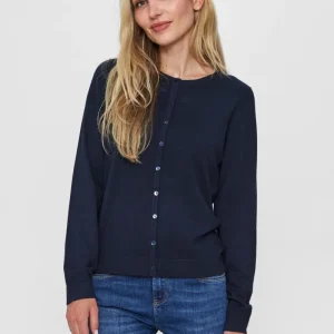 Leda - Basic cardigan med knapper