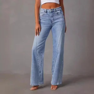 Wide Leg Jeans Vintage Denim Komfortabel Pasform Klassisk Stil | Norvex