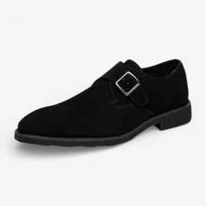 Herresko Spids Tå Monk Strap Klassisk Stil | Denvor